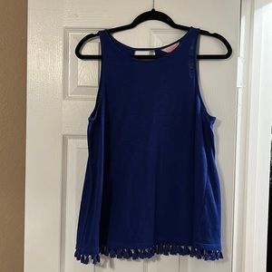 Lilly Pulitzer Royal blue Racer back top.